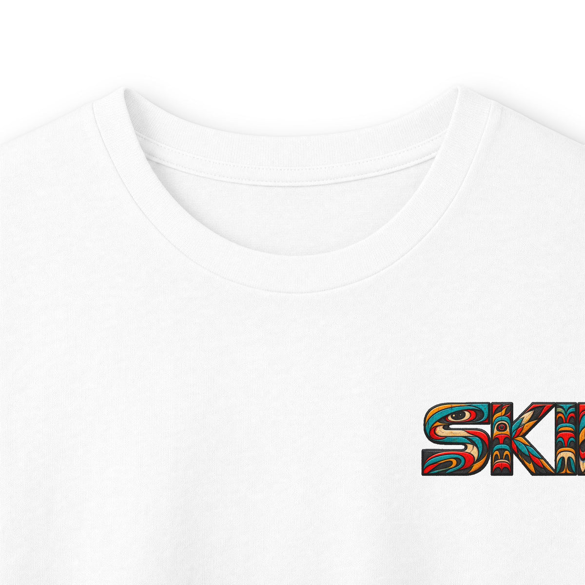 Long Sleeve Tee — Colorful "JEEP LINEAGE TOTEM" Graphic ("SKD")