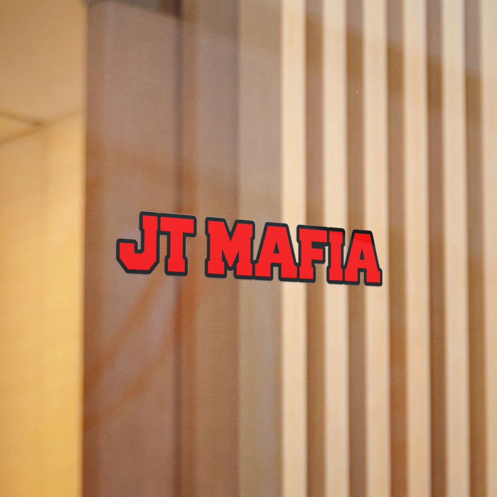 JT MAFIA Red Logo Sticker — UV DTF Durable Vinyl Sticker