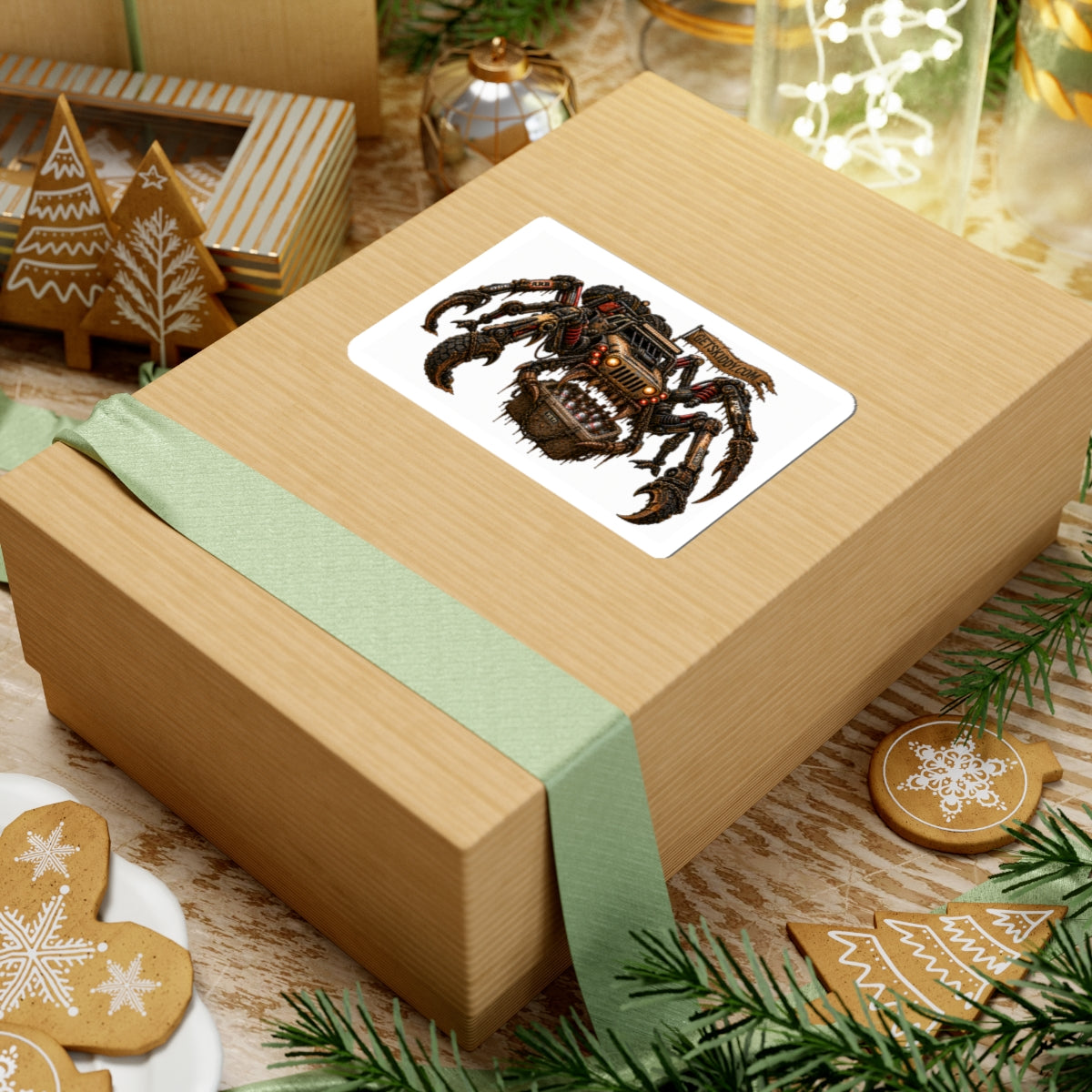 Cryptid Spider GET SKIDDY-Kiss-Cut Sticker