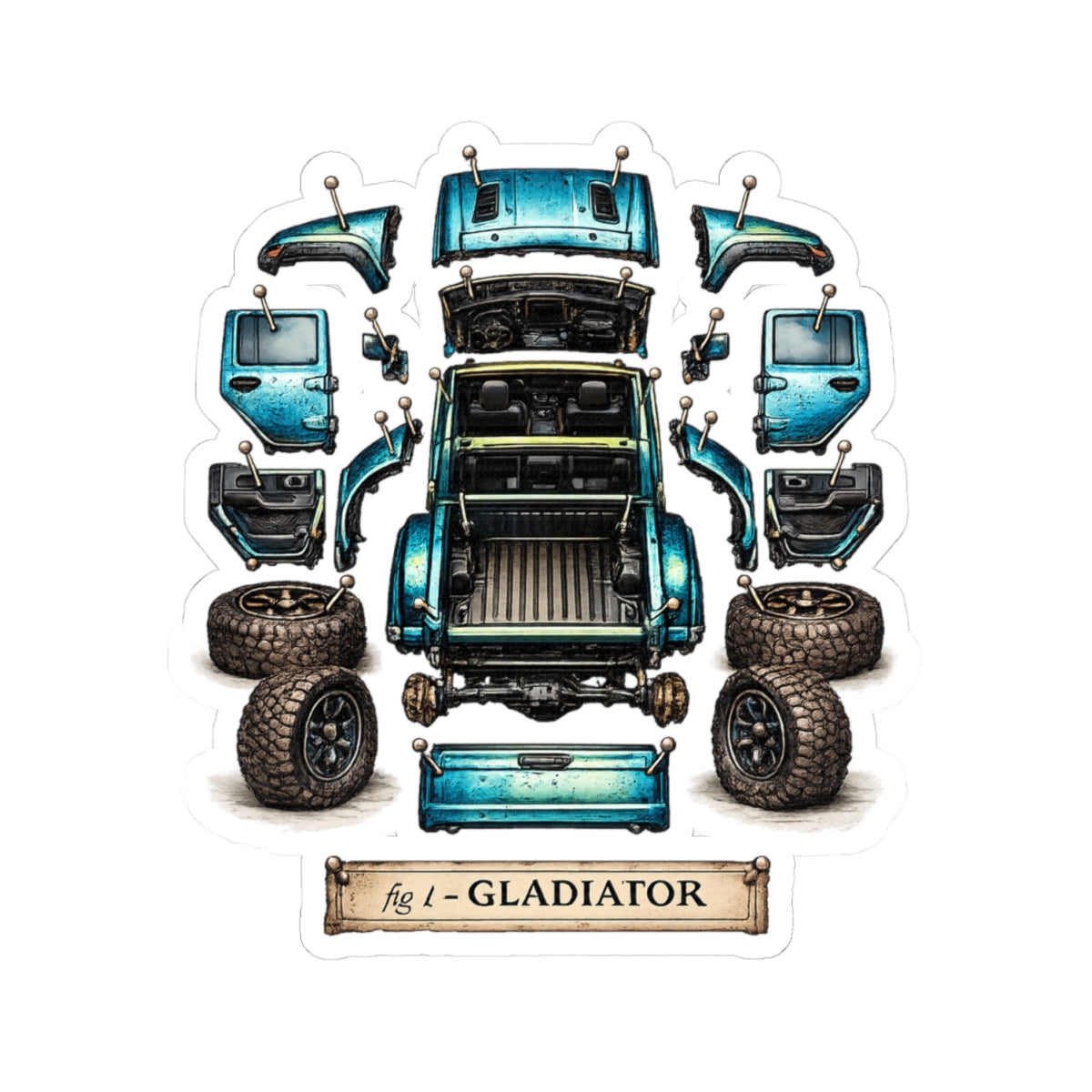 Gladiator Dissect Blue