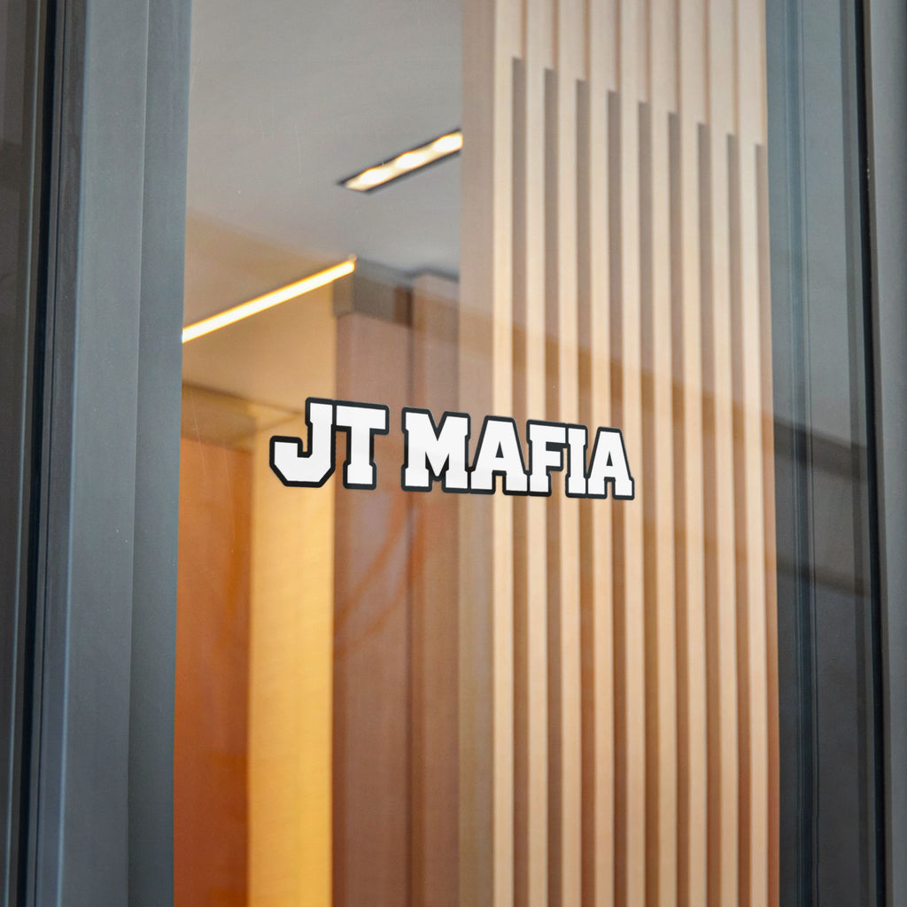 JT Mafia Sticker-WHITE — Bold Logo UV DTF Decal