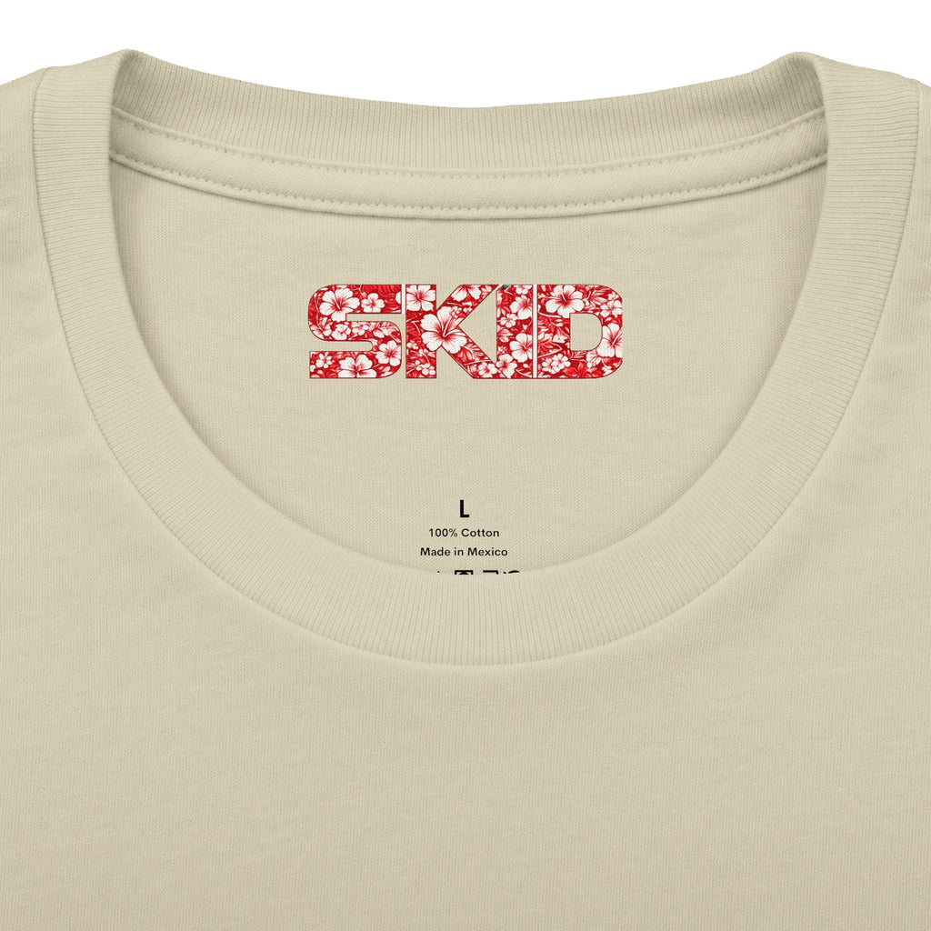 Floral Jeep Graphic Tee - Red Hawaiian Cruiser T-Shirt