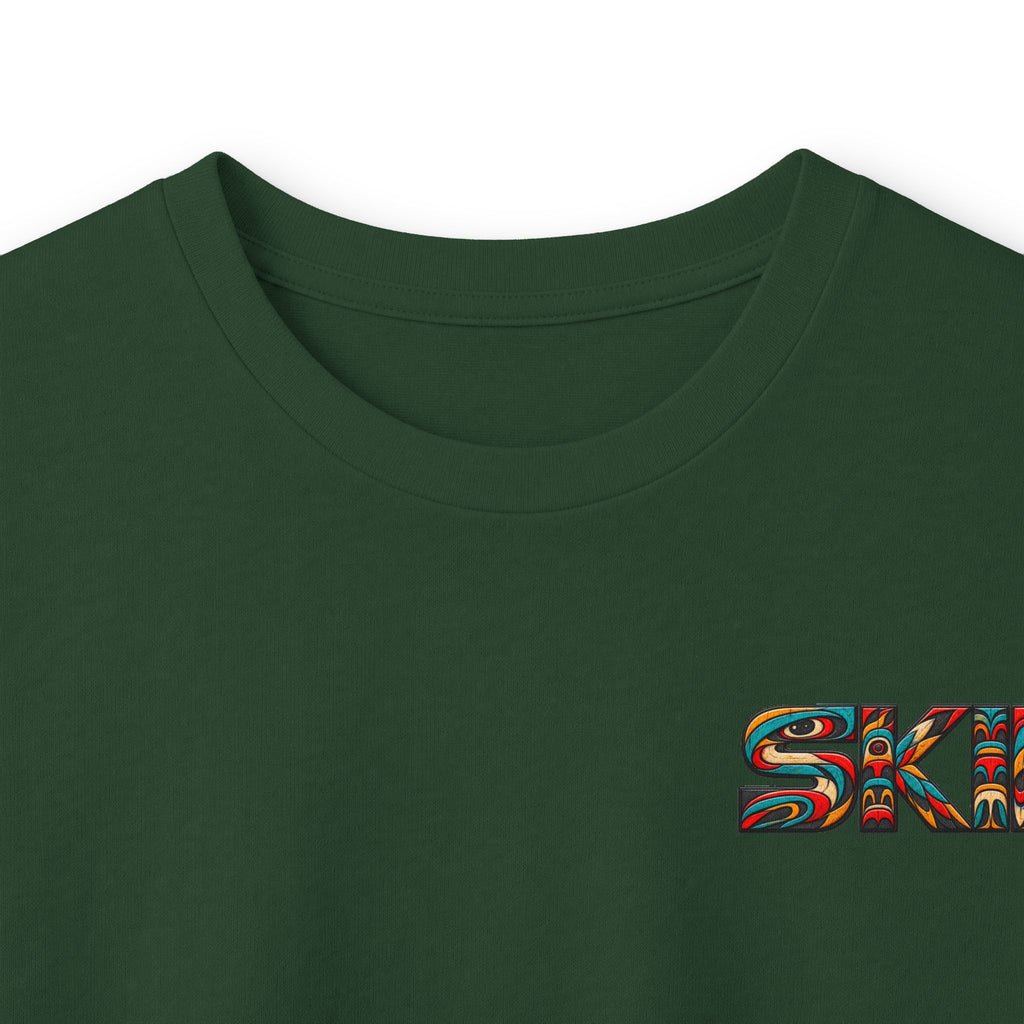 Long Sleeve Tee — Colorful "JEEP LINEAGE TOTEM" Graphic ("SKD")