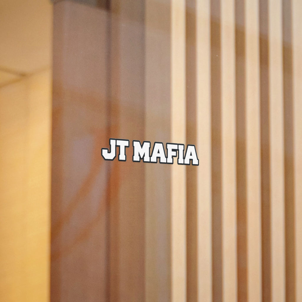 JT Mafia Sticker-WHITE — Bold Logo UV DTF Decal