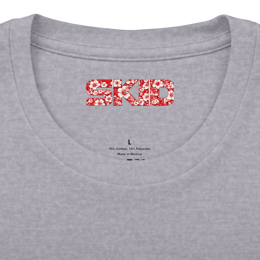 Floral Jeep Graphic Tee - Red Hawaiian Cruiser T-Shirt