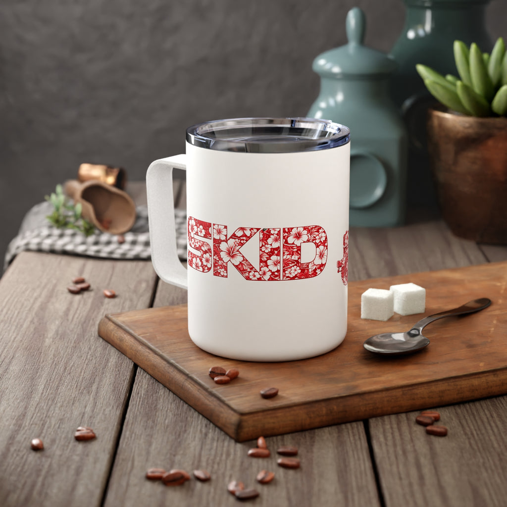 10oz Insulated Mug — Floral RED "OG JEEP" Design