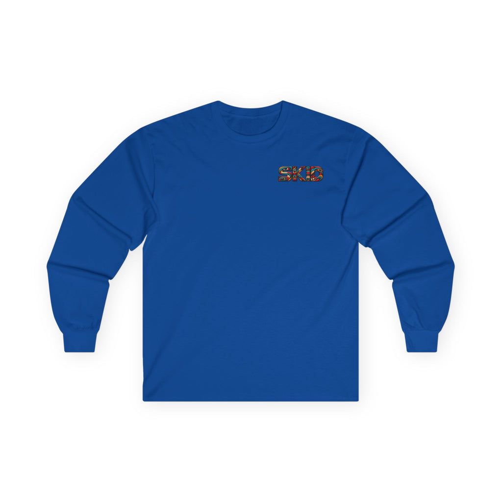 Long Sleeve Tee — Colorful "JEEP LINEAGE TOTEM" Graphic ("SKD")