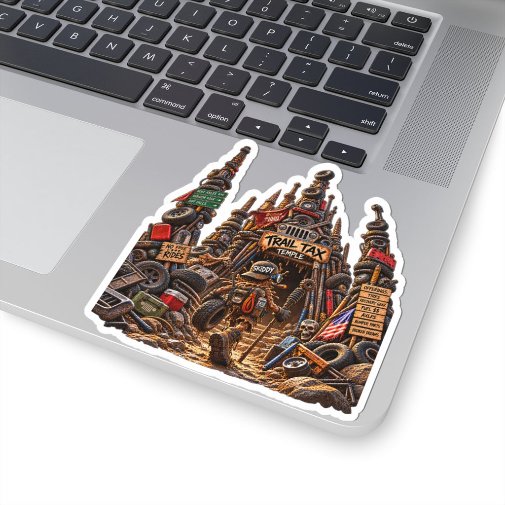 Trail Tax Temple Sticker — Adventure Offroad Junkyard Decal