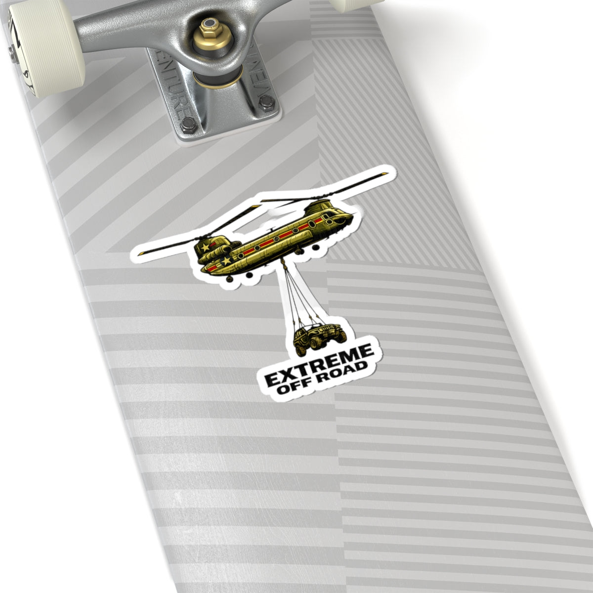 Extreme Off Road Helicopter Sticker — Military Chinook Vehicle Rescue Decal
