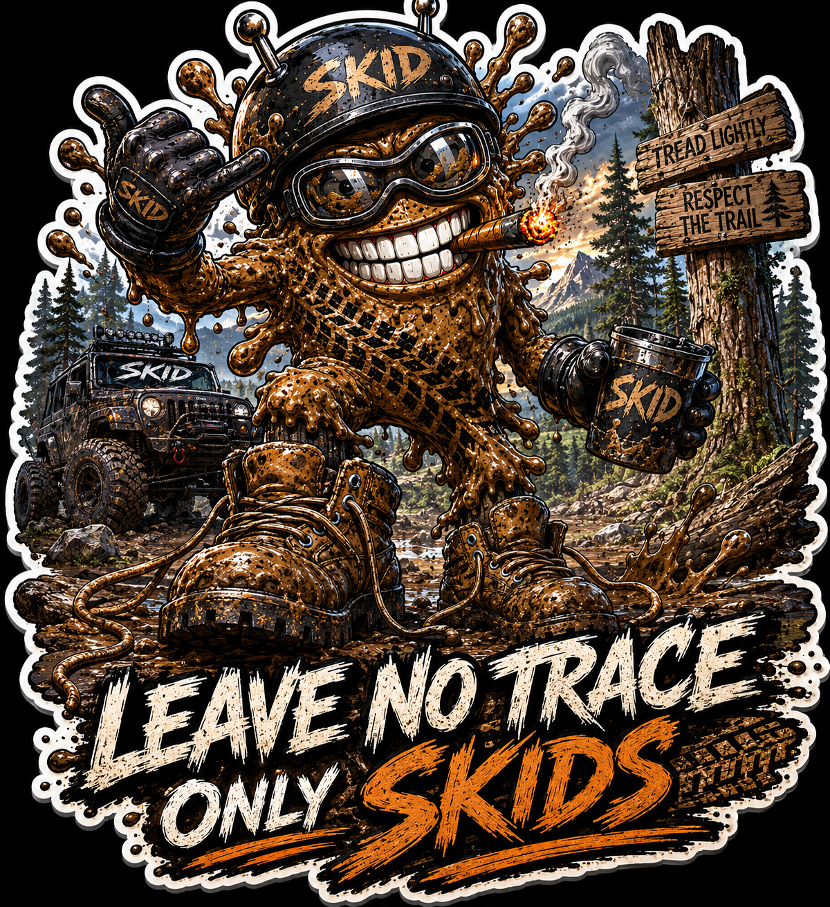 SKID-Leave No Trace 2.74"x3.03"