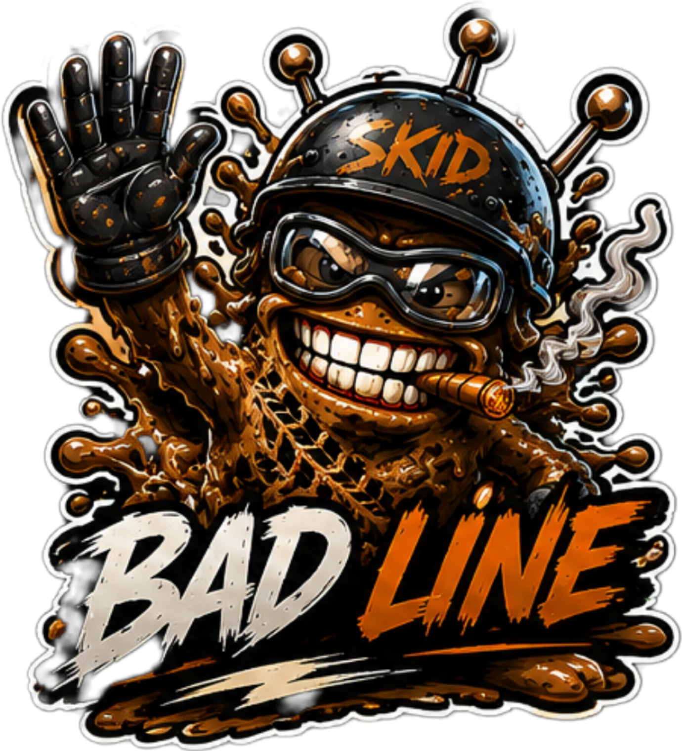 SKID-Bad Line 2.5"x2.5"